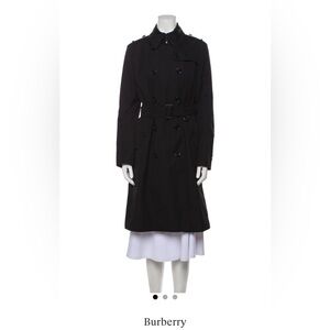 Burberry Black Trench Coat 8/42